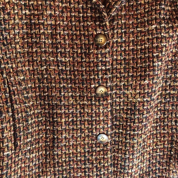 Windridge Cheryl Nash Women's Ginger Tweed Blazer Size 8 - Picture 6 of 10